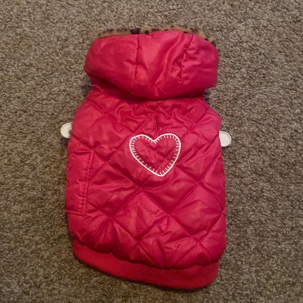 Small Pink/Cheetah Print Jacket for pet